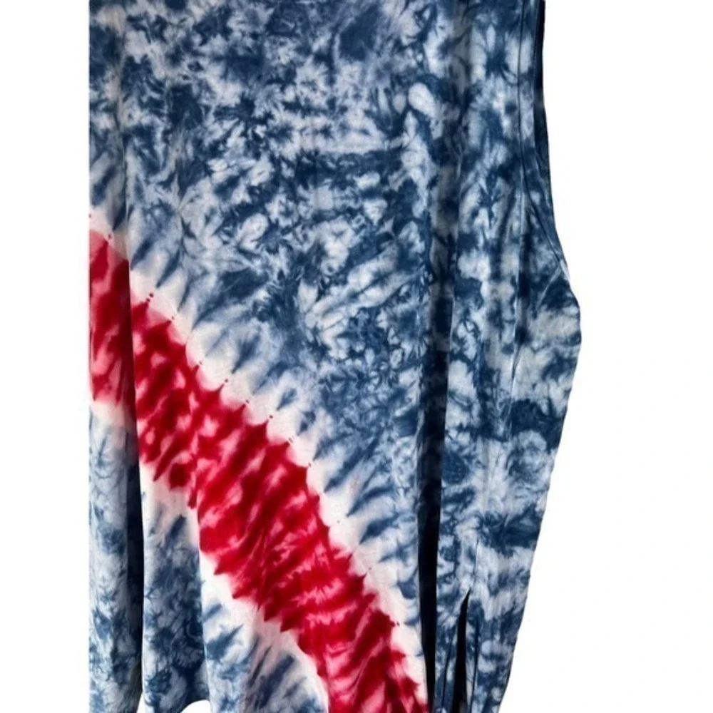 CHAPS 2XL NWOT tie die sleeveless tee - Picture 6 of 7